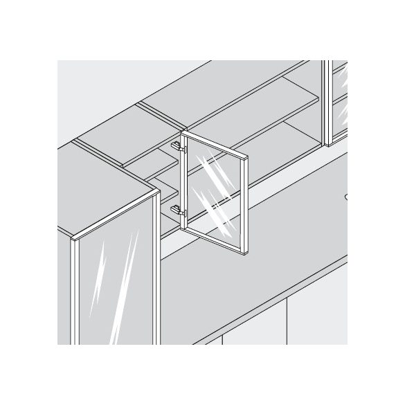 Blum ráütődő pánt Aventos HF top-hoz, 120°, rugó nélkül, csavarra (70T5550.TL)
