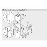 Blum ráütődő pánt Aventos HF top-hoz, 120°, rugó nélkül, alukeretekhez, csavarra (72T550A.TL)