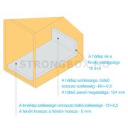 StrongBox fiókszett H140/350mm fehér