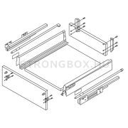 StrongBox fiókszett H140/550mm fehér