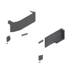   Blum Aventos HK top takarósapka-készlet, Servo-Drive-hoz, sötétszürke (23K8000)